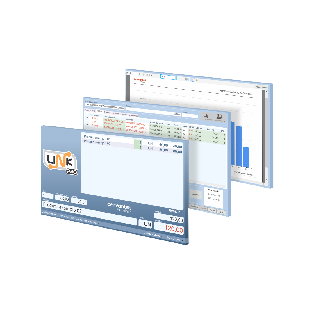 Sistema Link Pro - Interface PDV